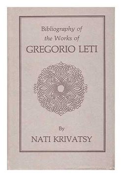 portada Bibliography of Gregorio Leti (in English)
