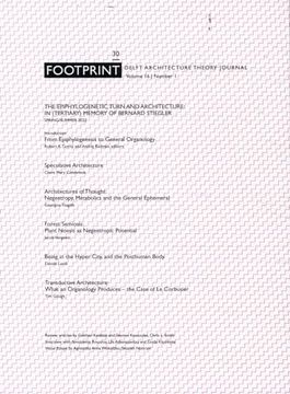 portada Footprint 30 - the Epiphylogenetic Turn and Architecture