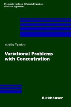 portada variational problems with concentration (en Inglés)