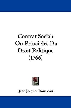 portada contrat social: ou principles du droit politique (1766) (in English)