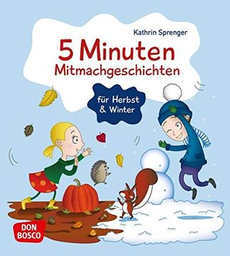 portada 5 Minuten Mitmachgeschichten für Herbst und Winter (en Alemán)