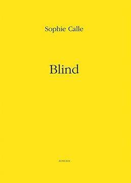 portada Sophie Calle: Blind 