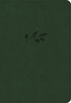 portada KJV Large Print Compact Reference Bible, Olive Leathertouch (en Inglés)