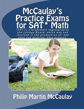 portada mccaulay's practice exams for sat* math (in English)