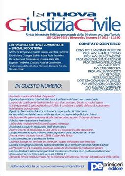 portada La Nuova Giustizia Civile (03/2014) (in Italian)
