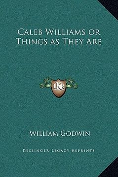 portada caleb williams or things as they are (en Inglés)