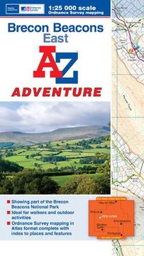 portada Brecon Beacons (East) Adventure Atlas (A-Z Adventure Atlas)