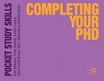 portada Completing Your phd (Pocket Study Skills) (en Inglés)