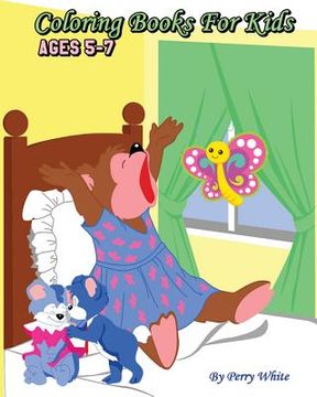 portada Coloring Books For Kids Ages 5-7: Giant Coloring Books for Kids, Fun Animals to Color for Early Childhood Learning! (en Inglés)