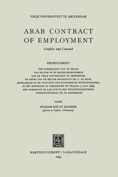 portada Arab Contract of Employment (en Inglés)
