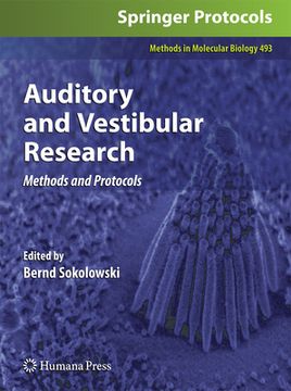 portada Auditory and Vestibular Research: Methods and Protocols (in English)