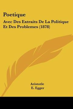 portada poetique: avec des extraits de la politique et des problemes (1878) (en Inglés)