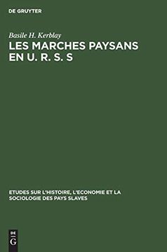 portada Les Marches Paysans en u. R. S. S. (in French)