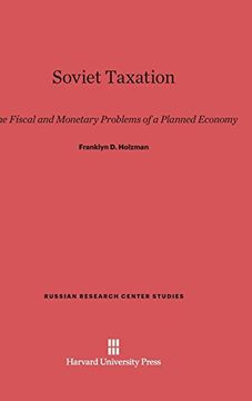 portada Soviet Taxation (Russian Research Center Studies) (en Inglés)