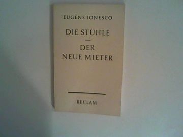 portada Die Stühle / der Neue Mieter. (in German)