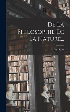 portada De La Philosophie De La Nature... (en Francés)