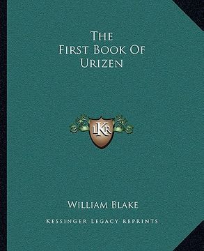 portada the first book of urizen (en Inglés)