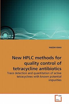 portada new hplc methods for quality control of tetracycline antibiotics (en Inglés)