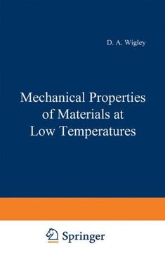 portada Mechanical Properties of Materials at Low Temperatures (The International Cryogenics Monograph Series)