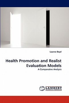 portada health promotion and realist evaluation models (en Inglés)