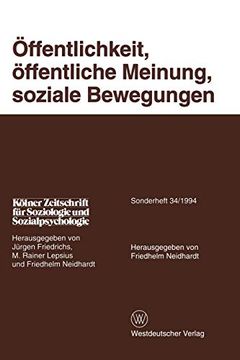 portada Öffentlichkeit, Öffentliche Meinung, Soziale Bewegungen (in German)