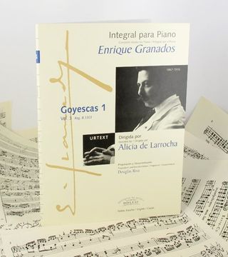 portada Integral Para Piano Enrique Granados: Goyescas 1 - B. 3303 (en Español, Catalán, Inglés)