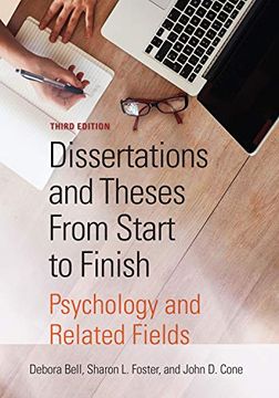 portada Dissertations and Theses From Start to Finish: Psychology and Related Fields (en Inglés)