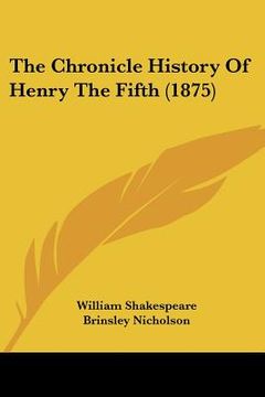 portada the chronicle history of henry the fifth (1875) (in English)
