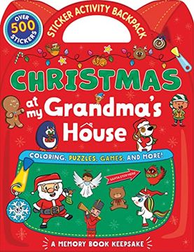 portada Christmas at my Grandma'S House: A Grandma-And-Me Holiday Activity and Memory Book Keepsake for Toddlers and Kids (in English)