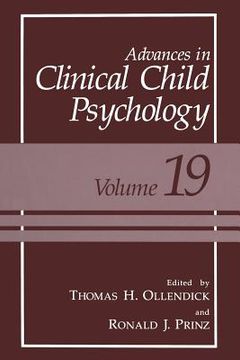 portada Advances in Clinical Child Psychology (in English)