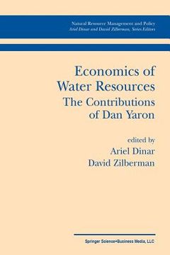 portada Economics of Water Resources the Contributions of Dan Yaron (in English)