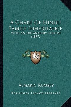 portada a chart of hindu family inheritance: with an explanatory treatise (1877) (en Inglés)