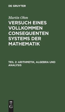 portada Arithmetik, Algebra und Analysis (in German)