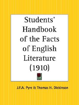 portada students' handbook of the facts of english literature (en Inglés)