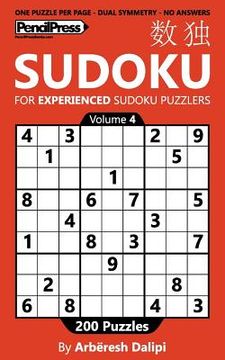 portada Sudoku Book for Experienced Puzzlers: 200 Puzzles (Volume 4) (en Inglés)