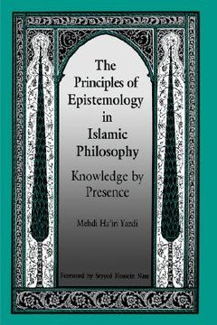 portada the principles of epistemology in islamic philosophy (en Inglés)