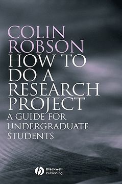 portada how to do a research project: a guide for undergraduate students