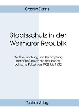 portada Staatsschutz in der Weimarer Republik