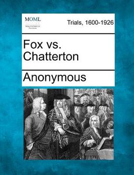 portada fox vs. chatterton (en Inglés)