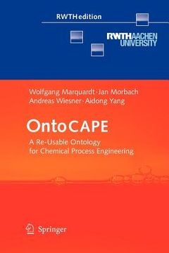 portada ontocape: a re-usable ontology for chemical process engineering (en Inglés)