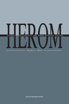 portada Herom: Journal on Hellenistic and Roman Material Culture (in English)