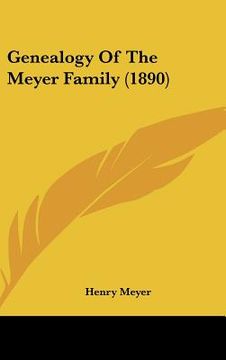 portada genealogy of the meyer family (1890) (en Inglés)