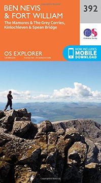 portada Ben Nevis and Fort William, The Mamores and The Grey Corries, Kinlochleven and Spean Bridge 1 : 25 000 (OS Explorer Active Map)