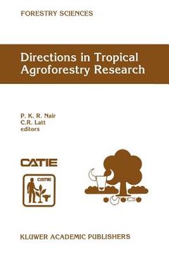 portada directions in tropical agroforestry research (en Inglés)