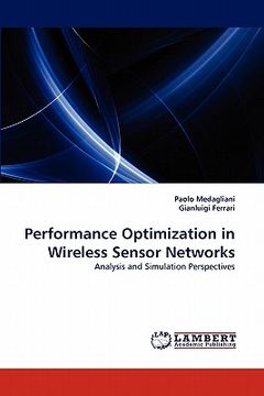 portada performance optimization in wireless sensor networks (en Inglés)