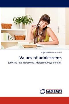 portada values of adolescents (en Inglés)