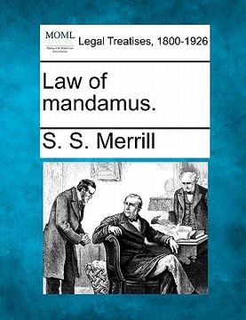 portada law of mandamus. (en Inglés)
