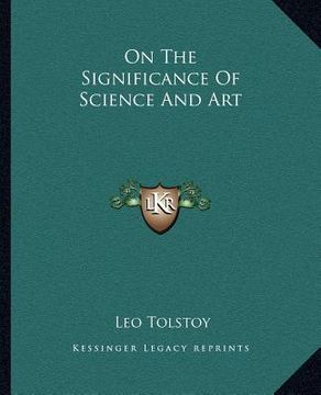 portada on the significance of science and art