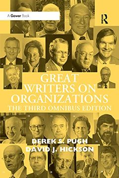 portada Great Writers on Organizations (en Inglés)