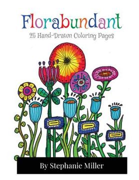 portada Florabundant: 25 Hand-Drawn Coloring Pages